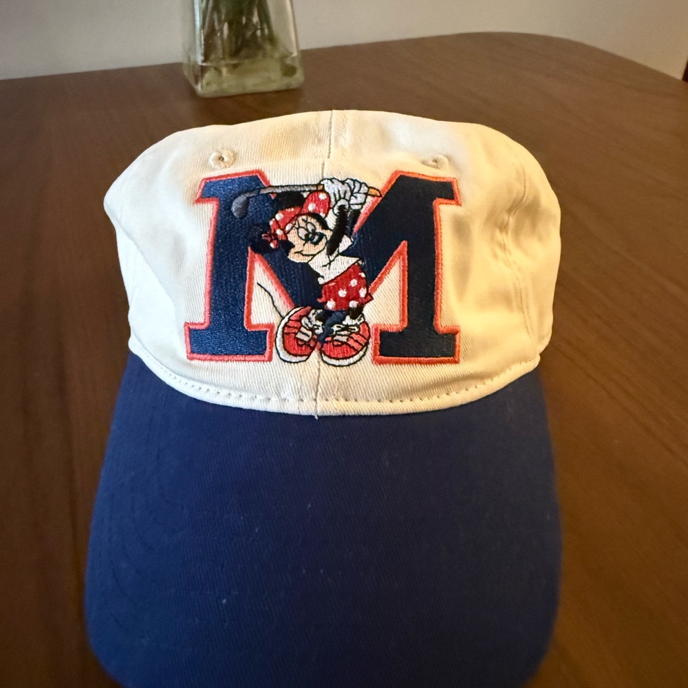 Disney Minnie Mouse Cream and Blue Hat